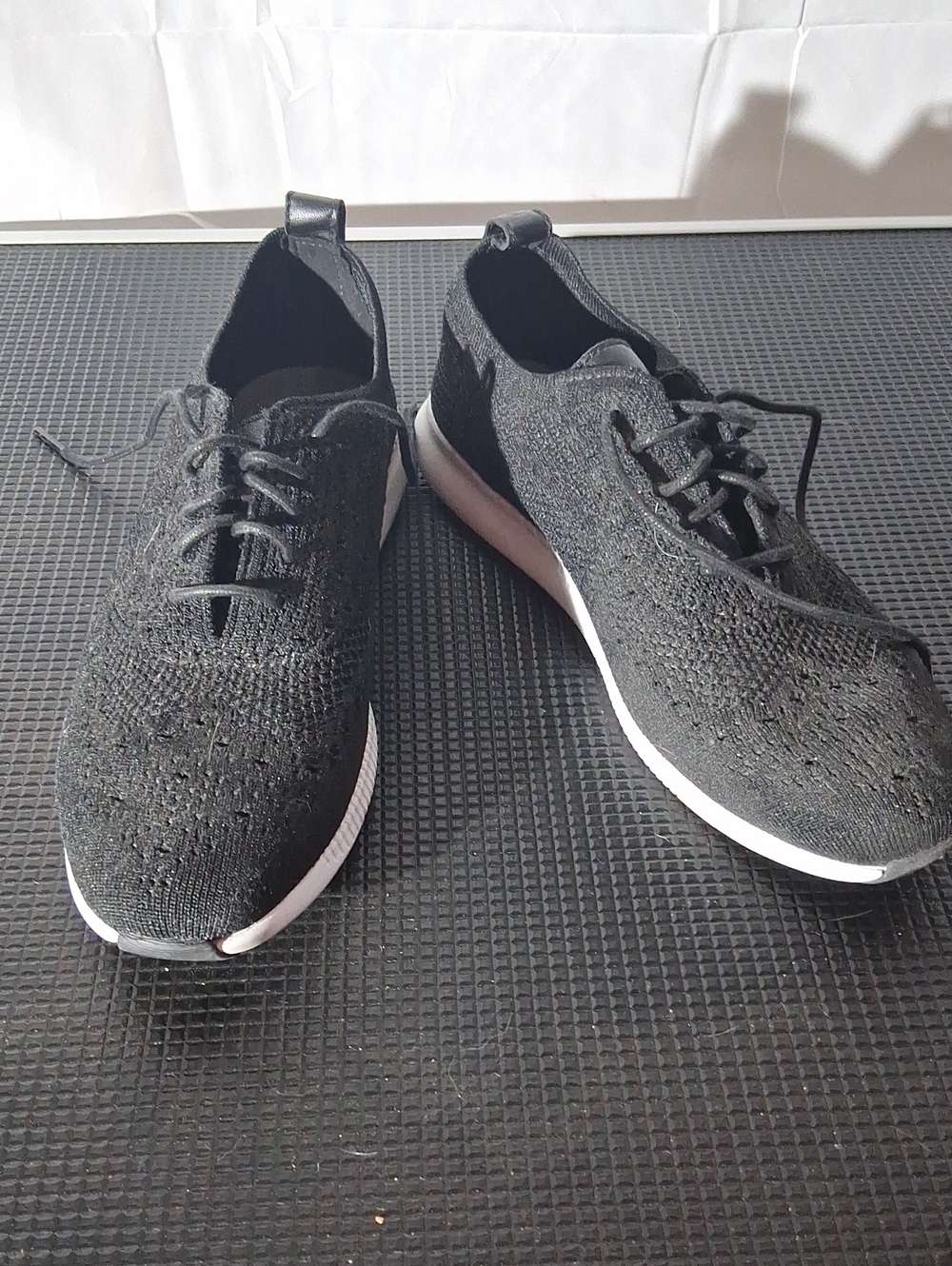Cole Haan Black Knit Lace-Up Women's Sneakers